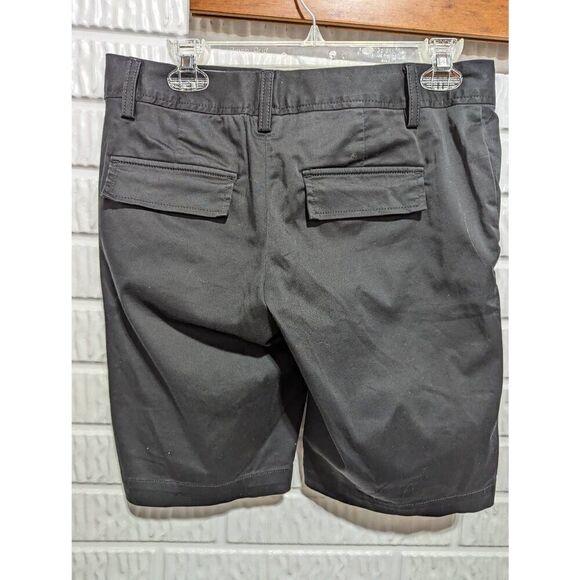 Banana Republic Womens Black Cotton Stretch Button Zip Fly Bermuda Shorts Size 4 - Picture 3 of 6